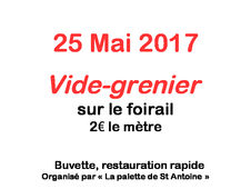 VIDE-GRENIER le 25 mai dans votre village !