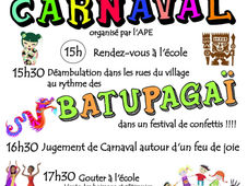 CARNAVAL le 11 avril à 15h