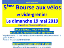 La Bourse aux vélos,  c'est bientôt !