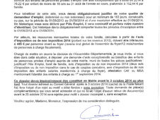 Aide exceptionnelle du Conseil Général 