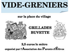 VIDE GRENIER dimanche 28 sept. 2014