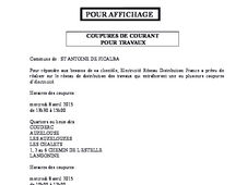 Coupure de courant...